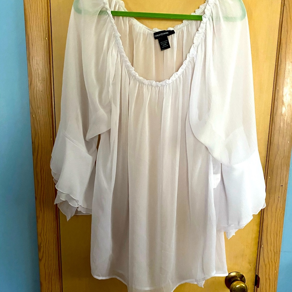 White Sheer Blouse
